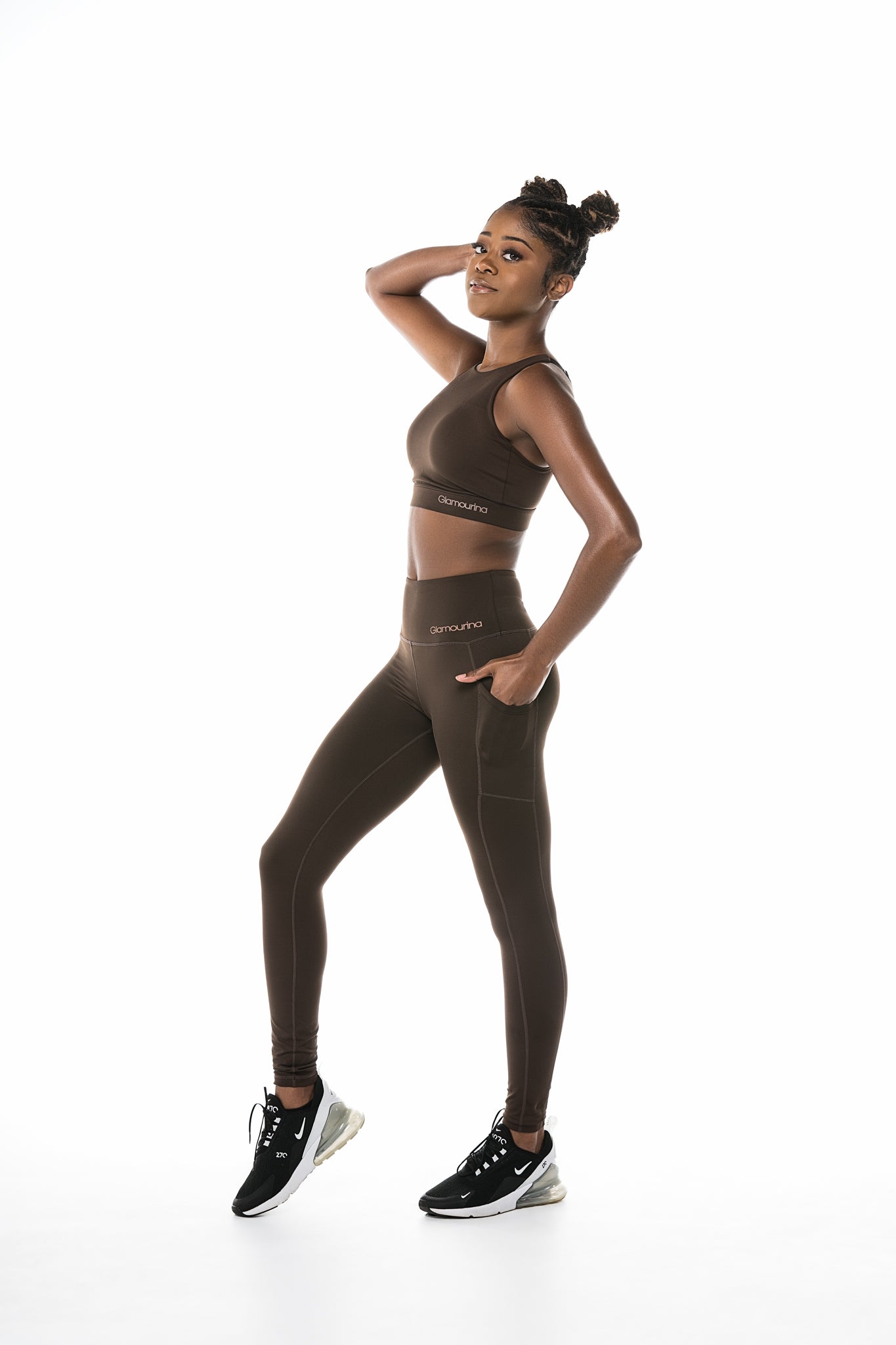 Brown Sports Bra